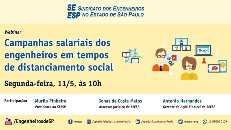 Engenheiros debatem pela internet campanha salarial da categoria