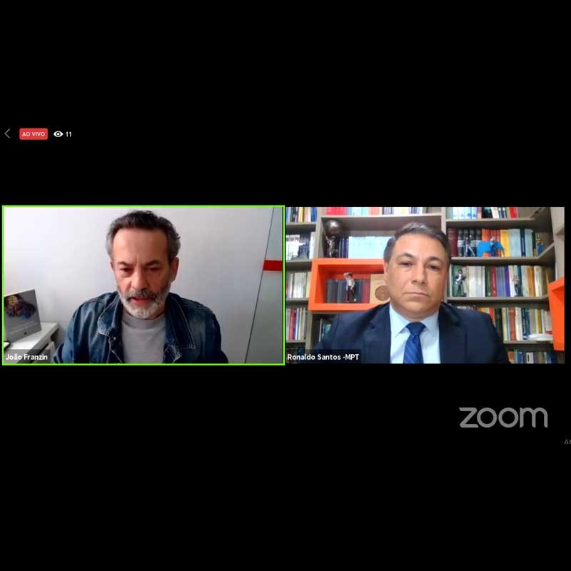 Live da Agência entrevista Ronaldo Lima, procurador do MPT