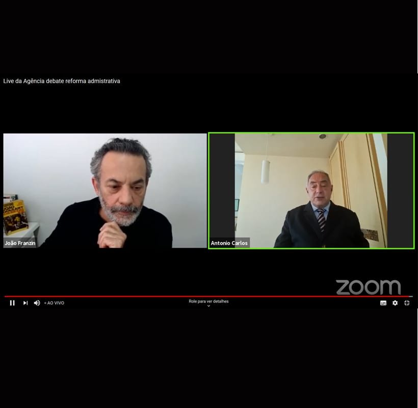 Live da Agência debate reforma administrativa a Conacate
