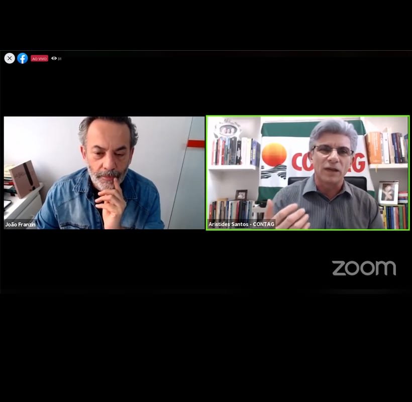 ????NO AR???? Live da Agência entrevista presidente da Contag