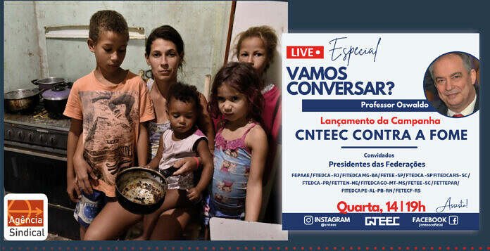 campanha da CNTEEC contra a fome
