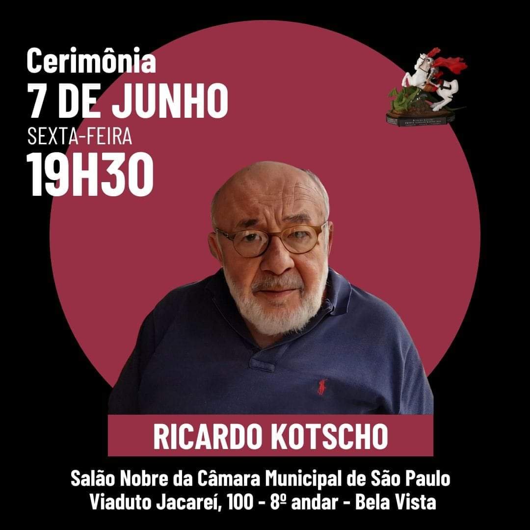 Ricardo Kotscho recebe sexta o Troféu Audálio Dantas