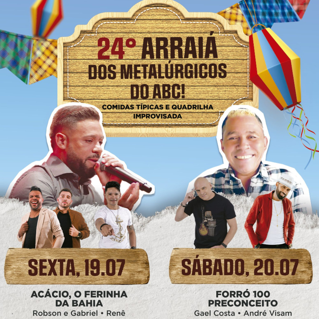 Metalúrgicos do ABC fazem Arraiá em Diadema