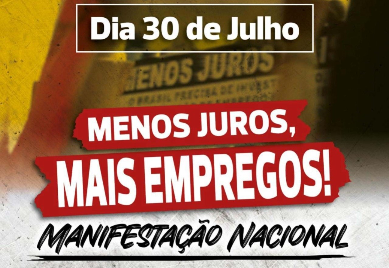 Centrais Sindicais protestam em SP contra juros altos