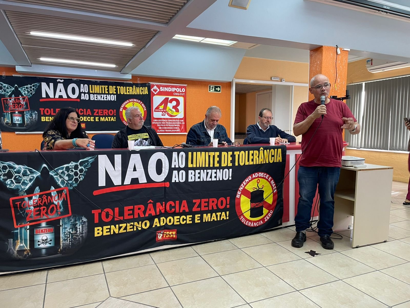 Dirigentes reivindicam reinstalação da Comissão do Benzeno