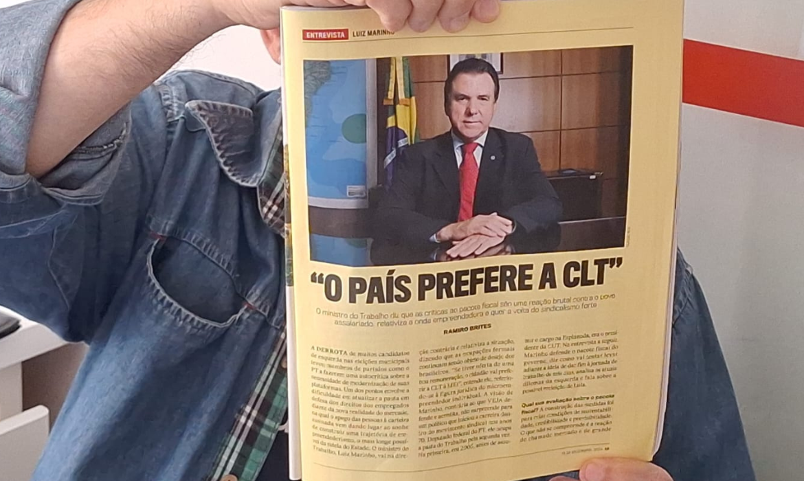 Marinho defende CLT e Mínimo