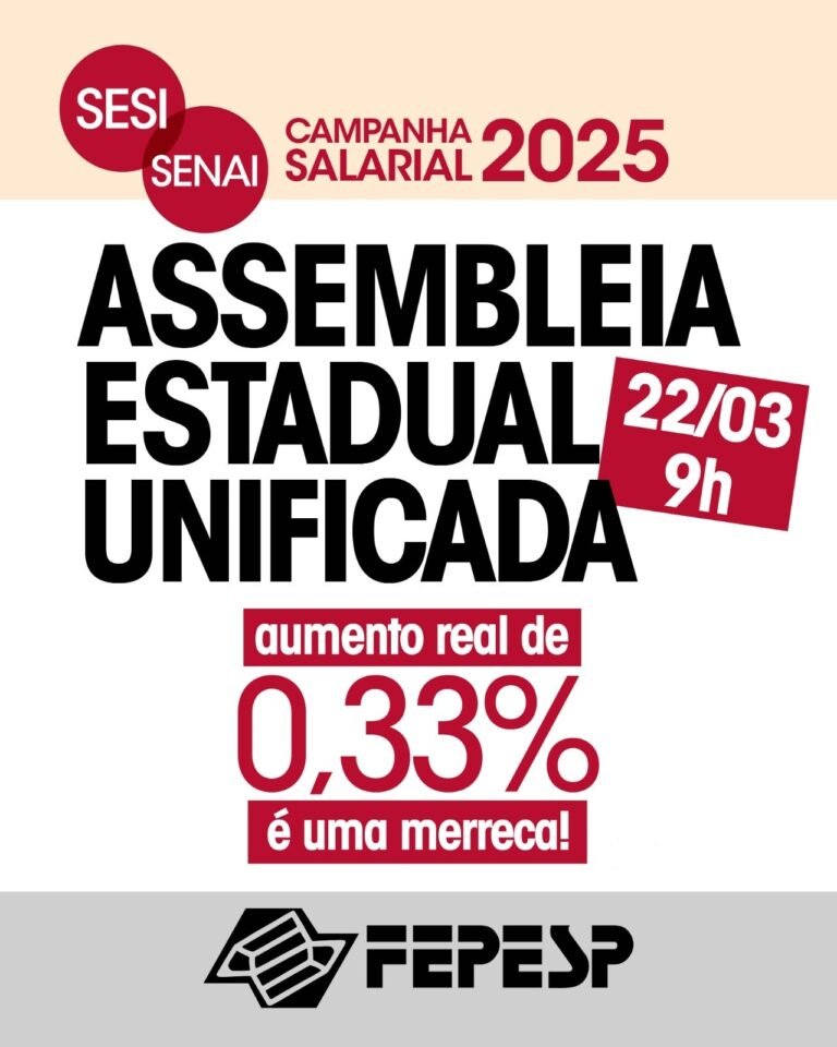 Assembleia discute proposta do Sesi/Senai