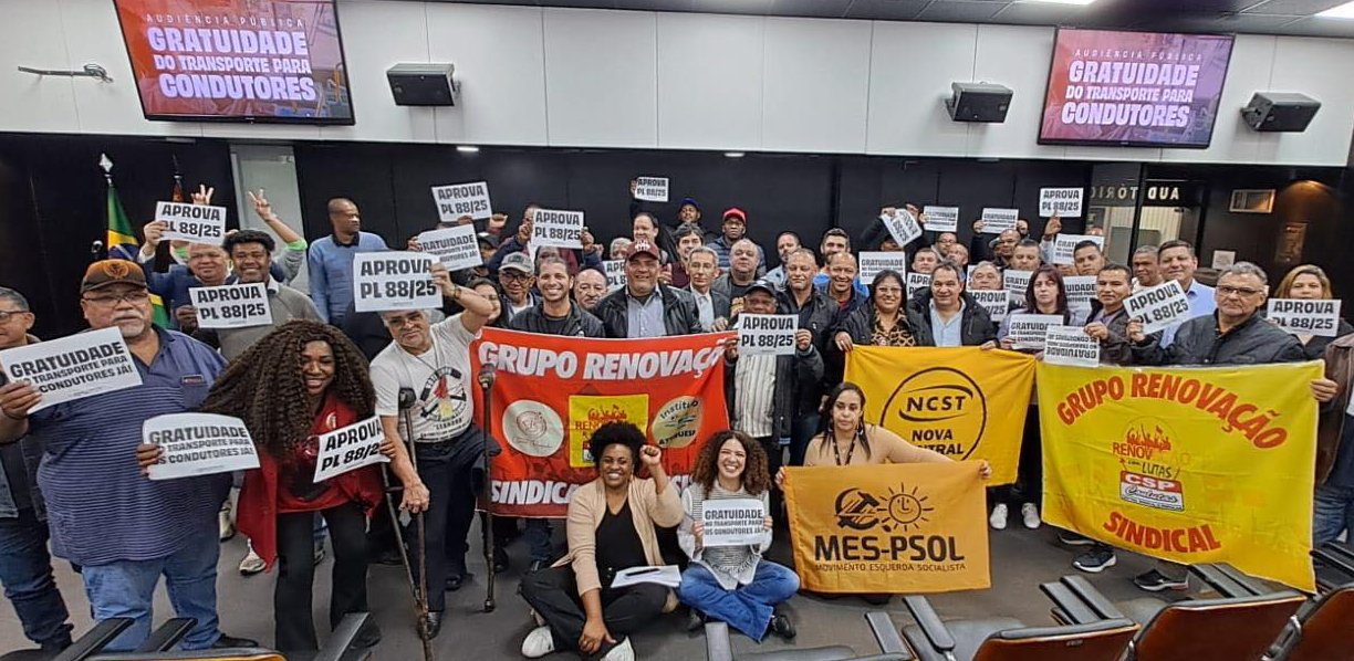 Trabalhadores do transporte reivindicam gratuidade