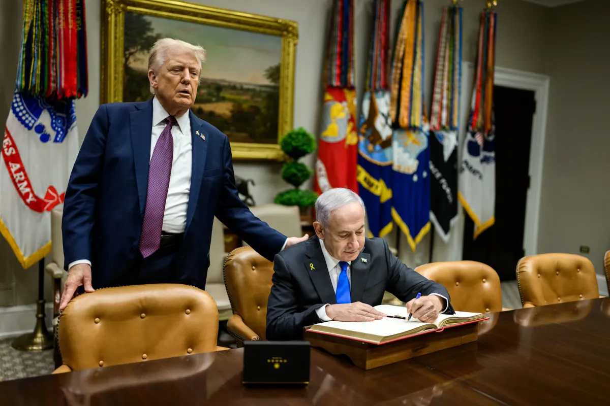 “Por uma paz forte, duradoura e permanente”. Donald Trump, fiador do cessar-fogo na Faixa de Gaza.