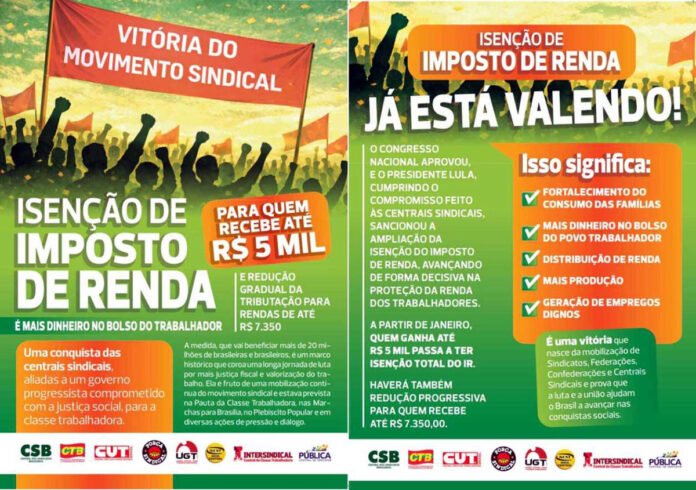 Panfleto-isenção-do-IR-Frente e verso