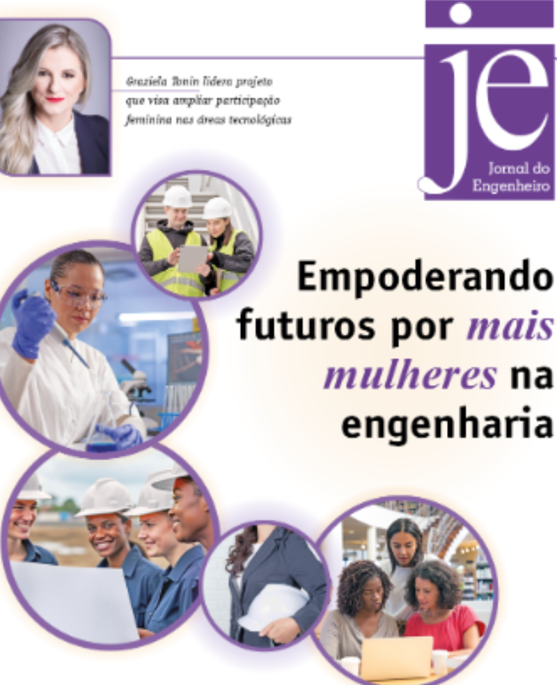 Capa do Repórter Sindical, edição 4.338: Jornal destaca atuação das mulheres na Engenharia