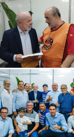 Capa do Repórter Sindical, edição 4.336: Lula recebe pleitos de sindicalistas da Baixada